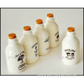 porcelain Milk bottles with cork ceramic drink bottle